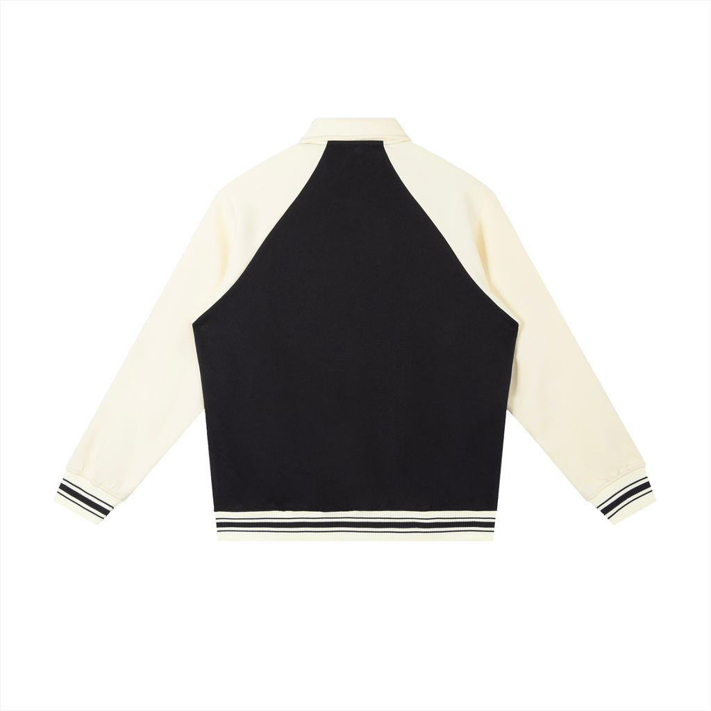 Classic Contrast Raglan Baseball Jacket