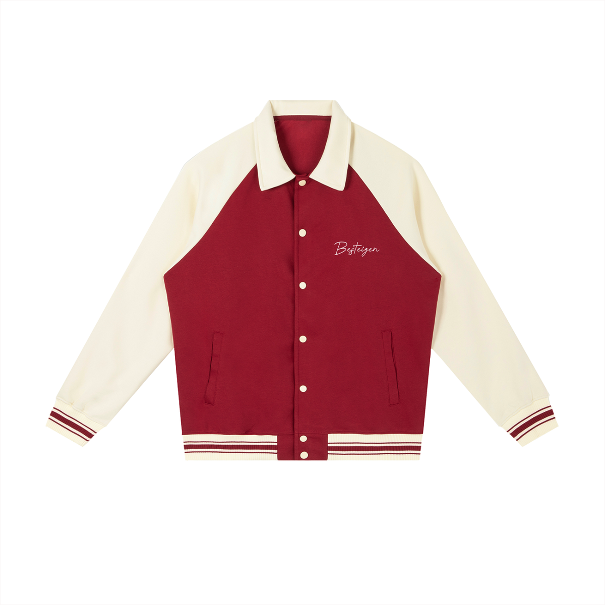 Classic Contrast Raglan Baseball Jacket