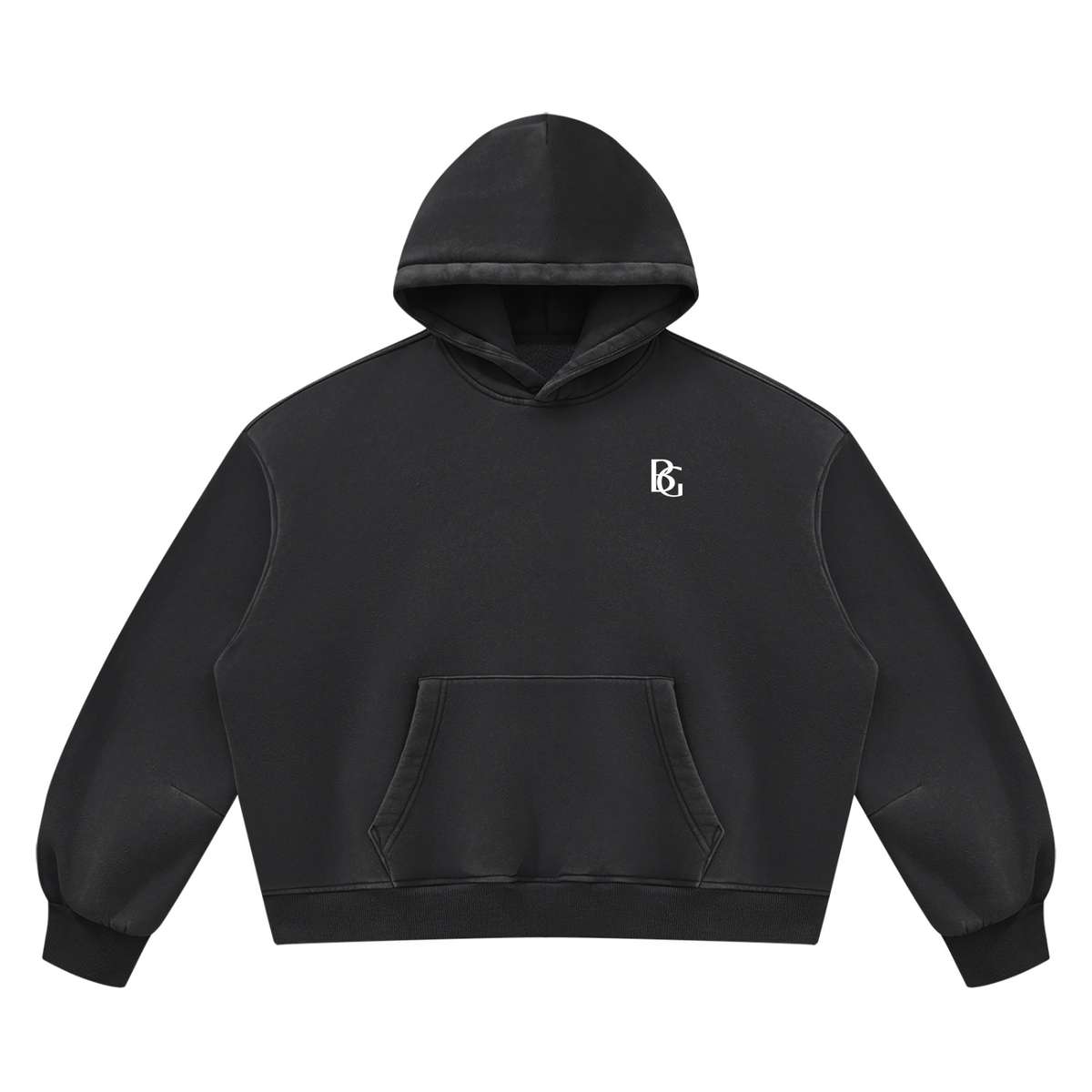 Vintage Wash Boxy Fleece Hoodie