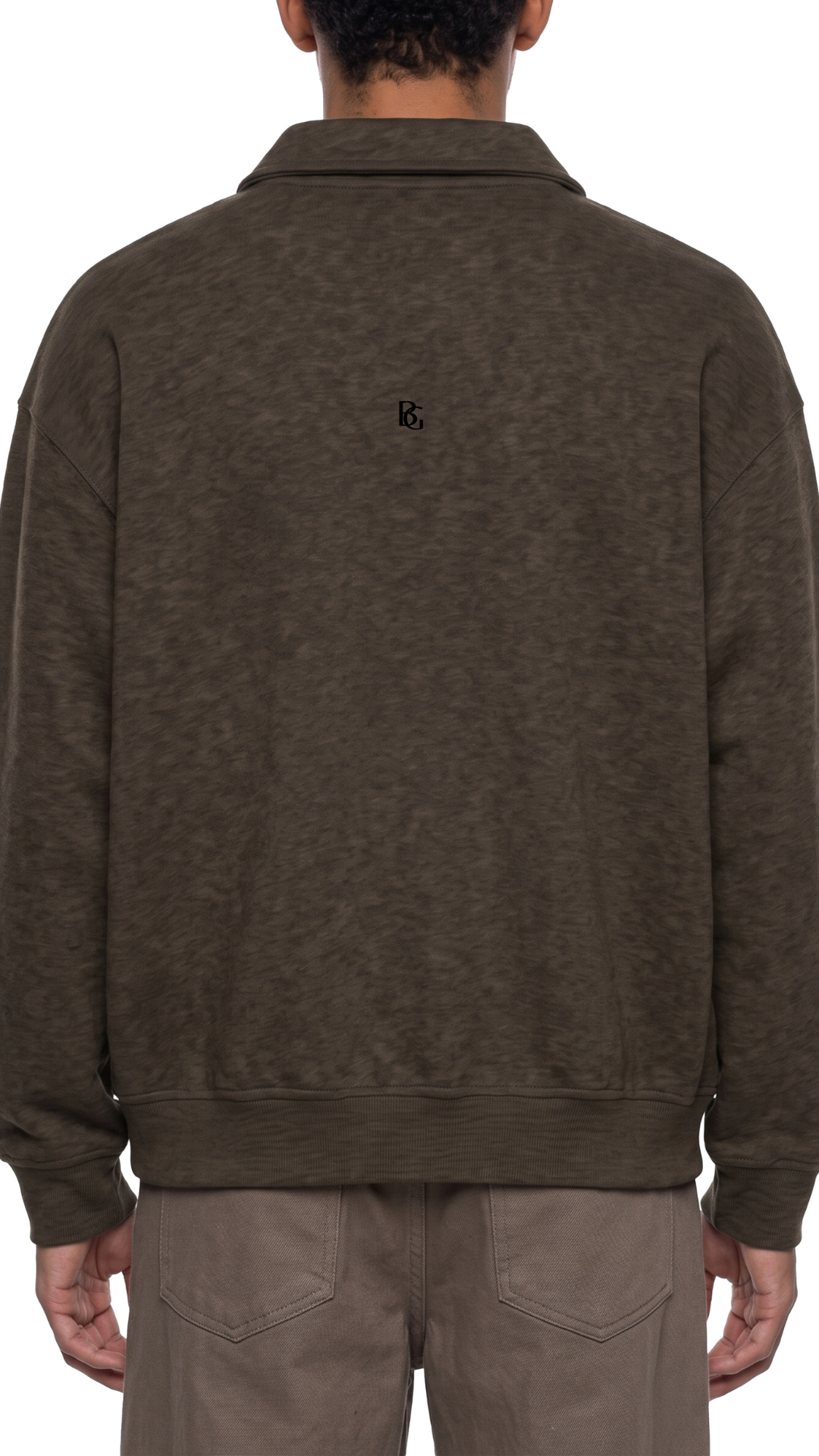 Boxy Quarter-Zip Sweatshirt