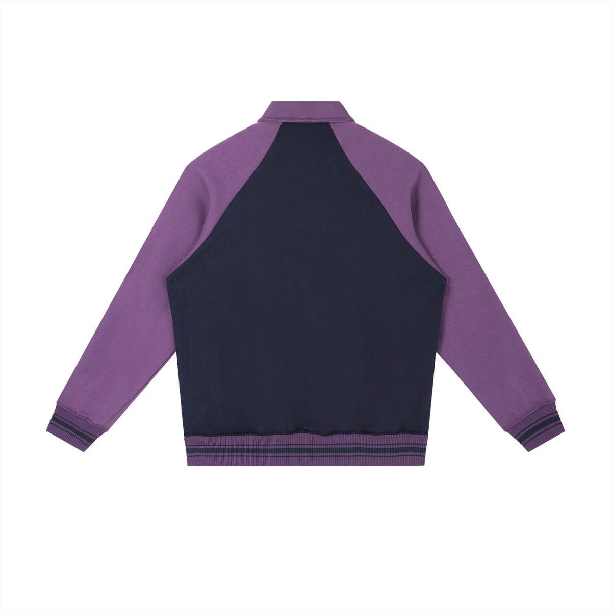 Classic Contrast Raglan Baseball Jacket