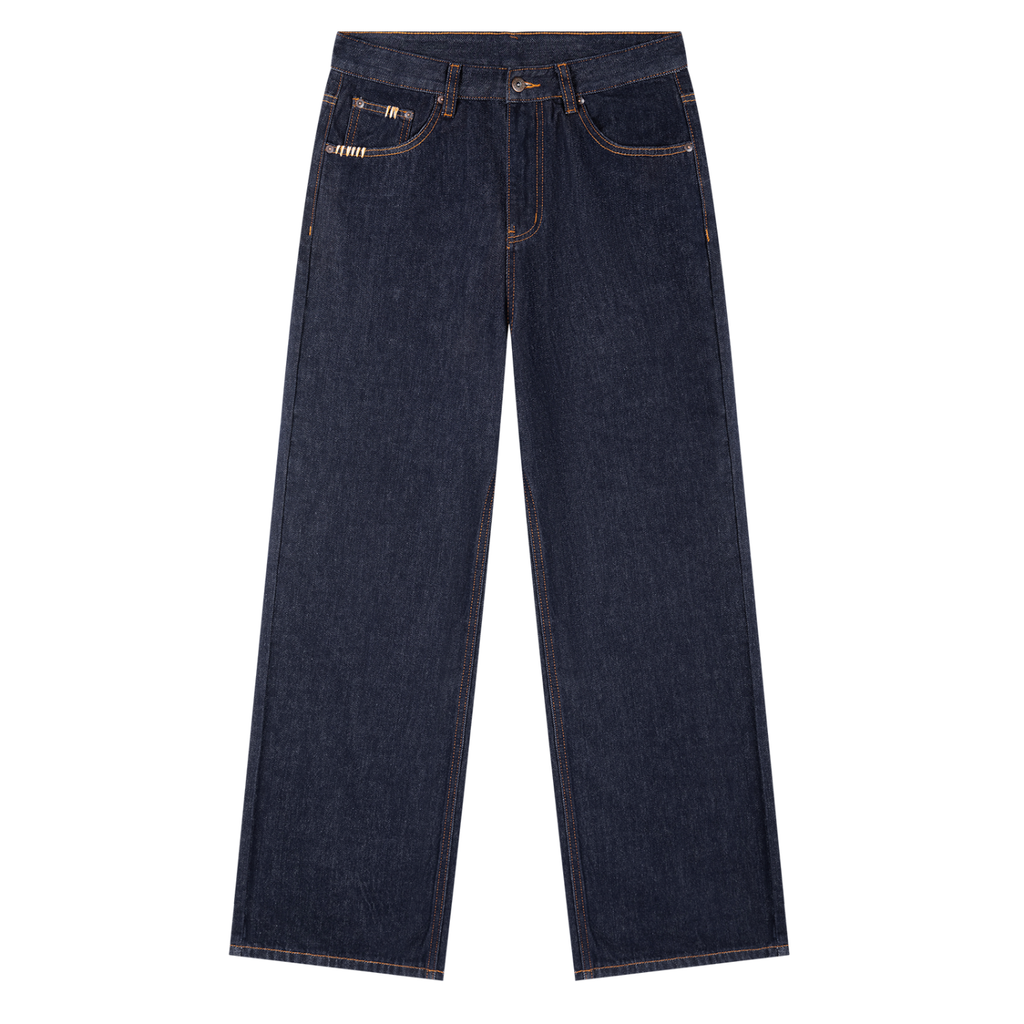 Straight Leg Heavyweight Denim Jeans