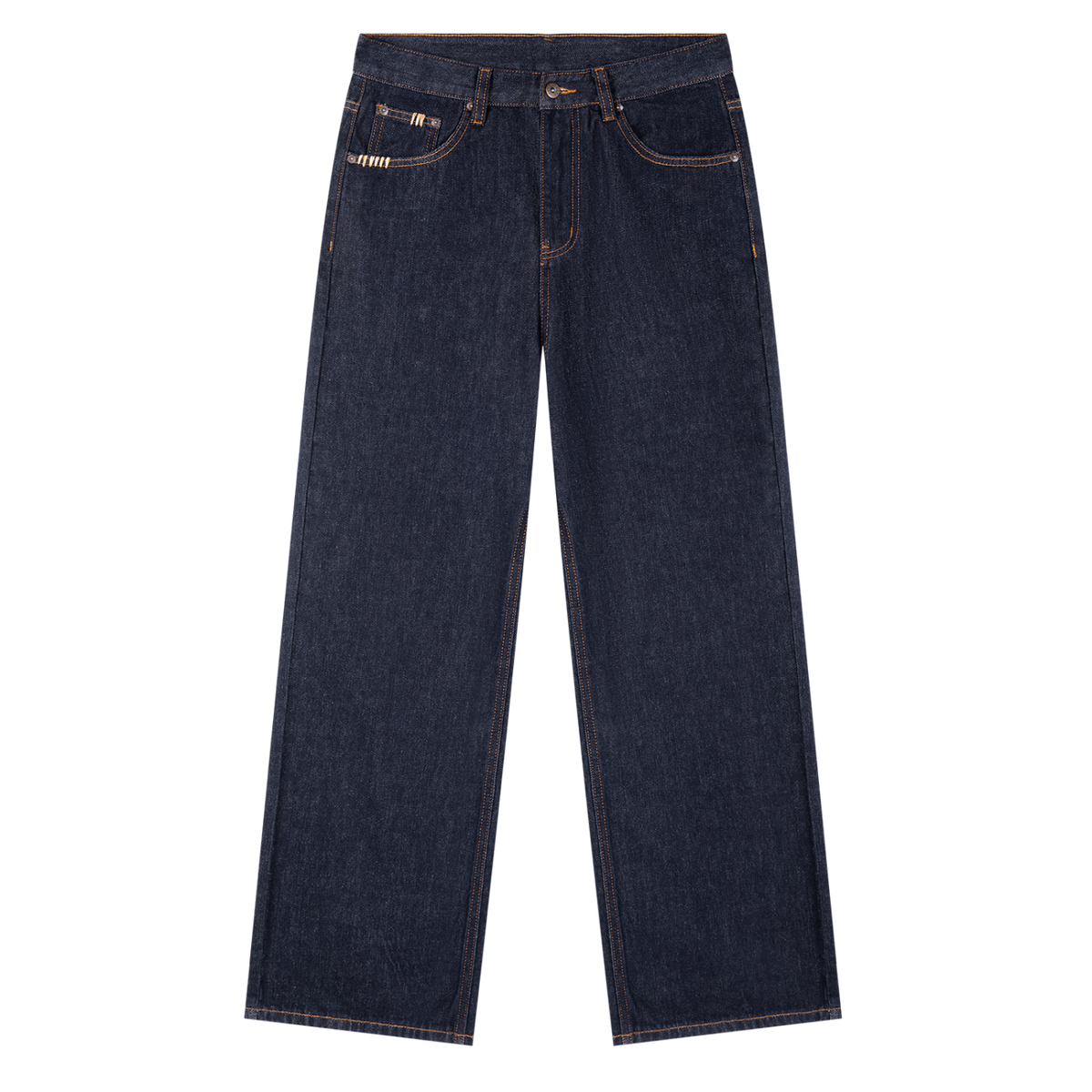 Straight Leg Heavyweight Denim Jeans