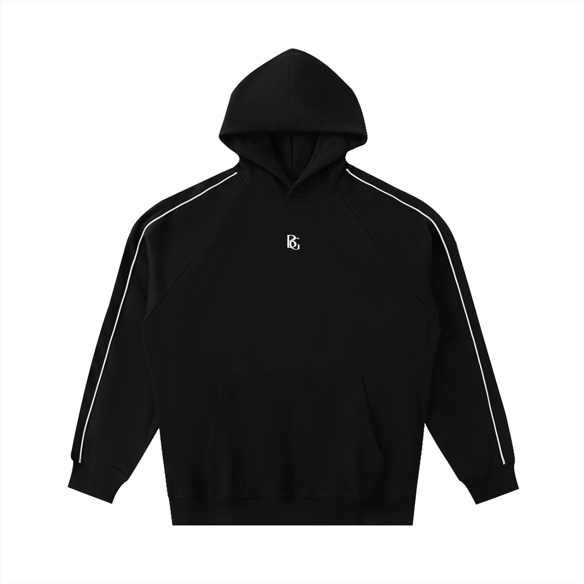 Monograph Contrast Raglan Hoodie