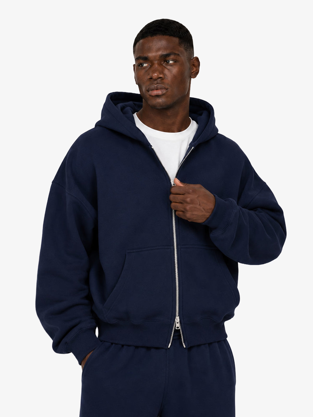 Classic French Terry Zip Hoodie