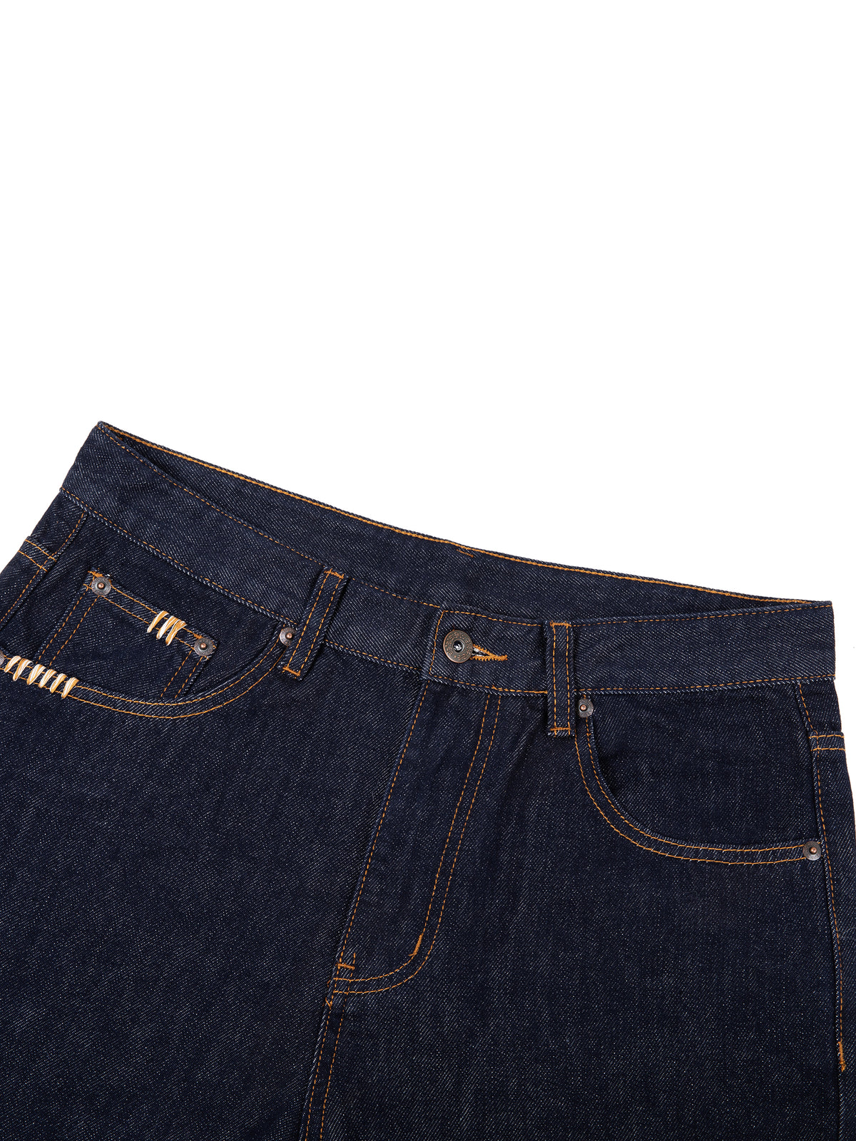Straight Leg Heavyweight Denim Jeans