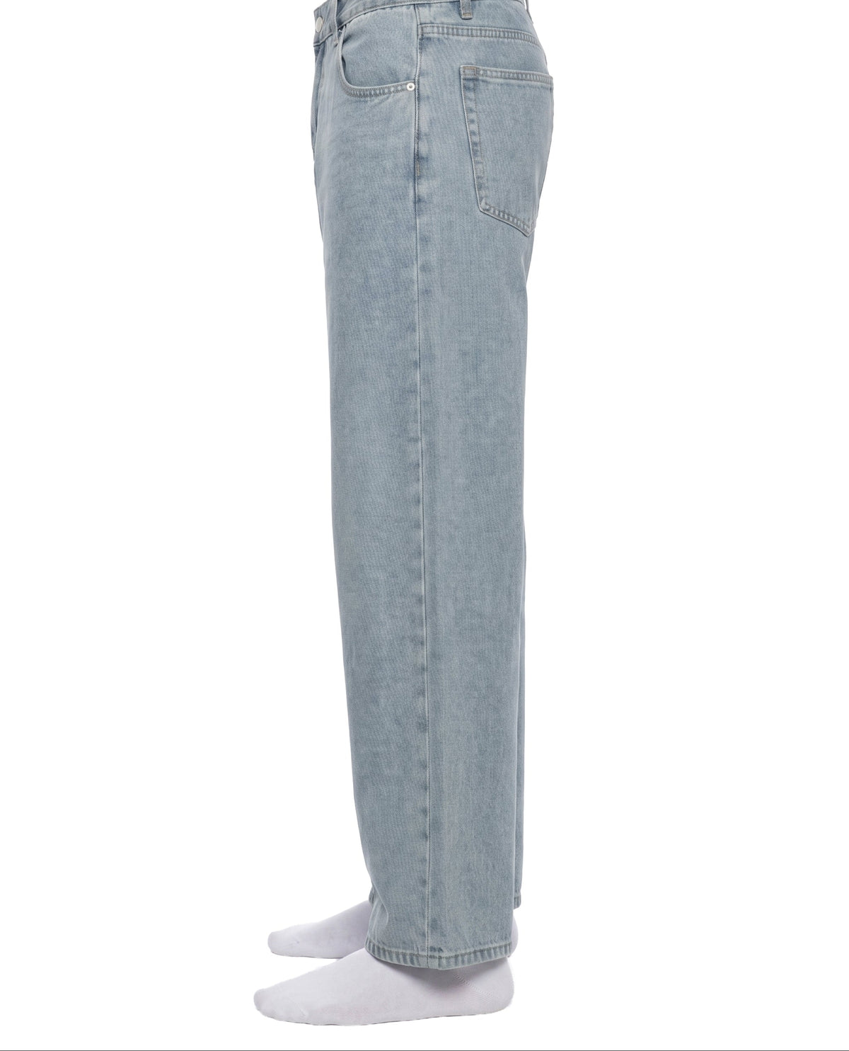 Vintage Wash Straight Leg Jeans