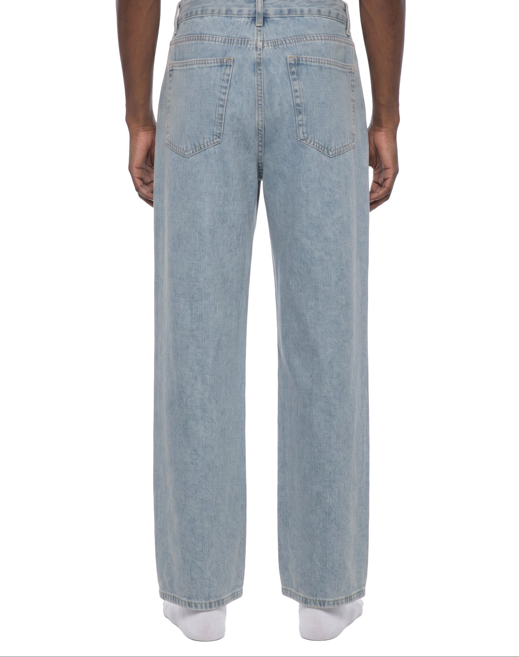 Vintage Wash Straight Leg Jeans
