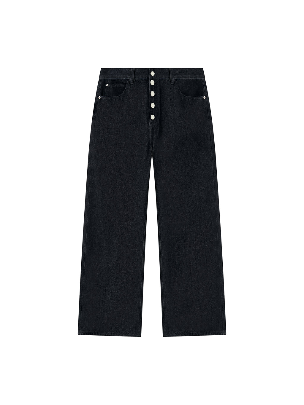Woven Canvas Wide-Leg Trouser