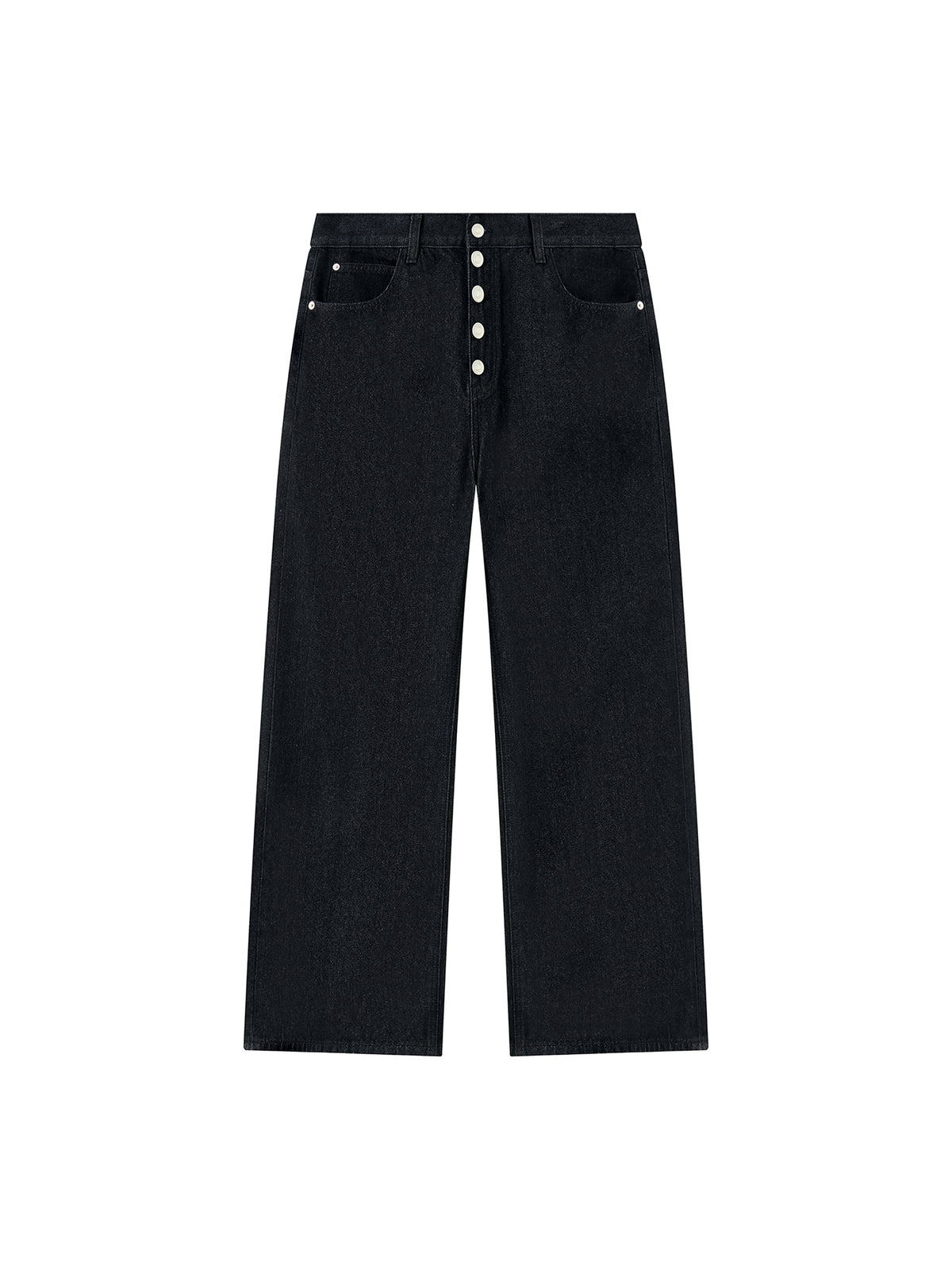 Woven Canvas Wide-Leg Trouser