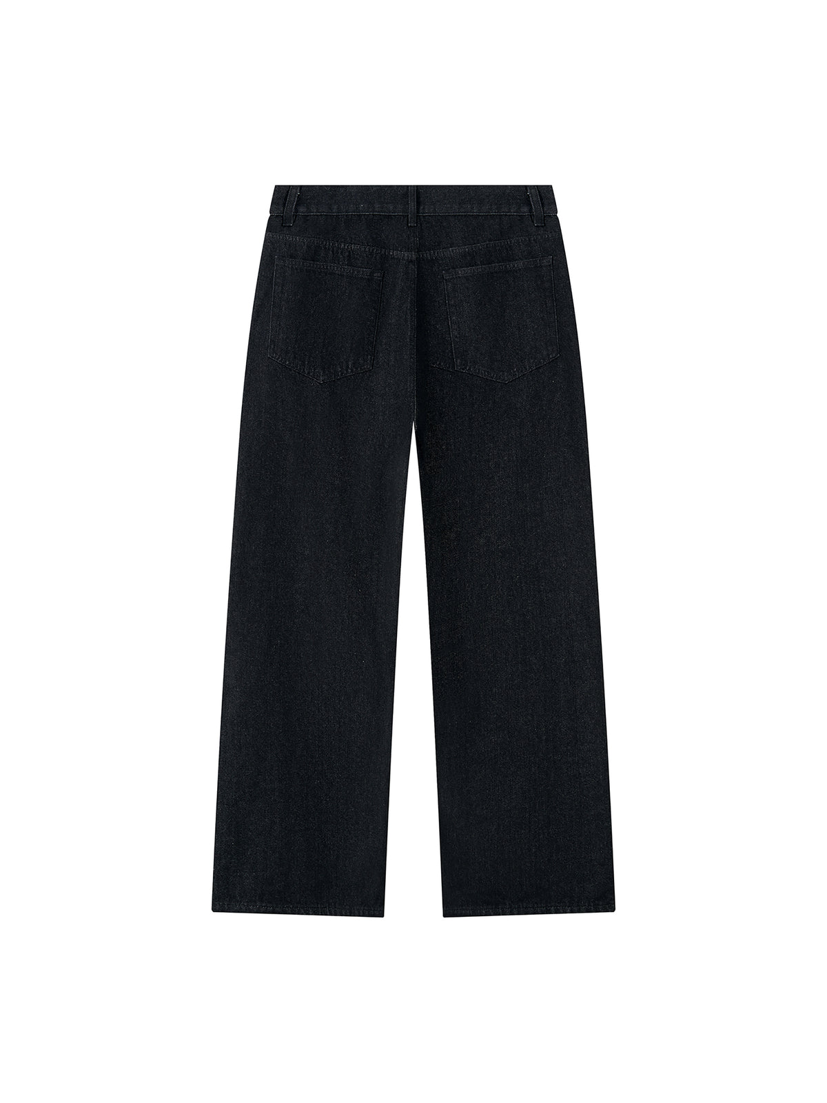 Woven Canvas Wide-Leg Trouser