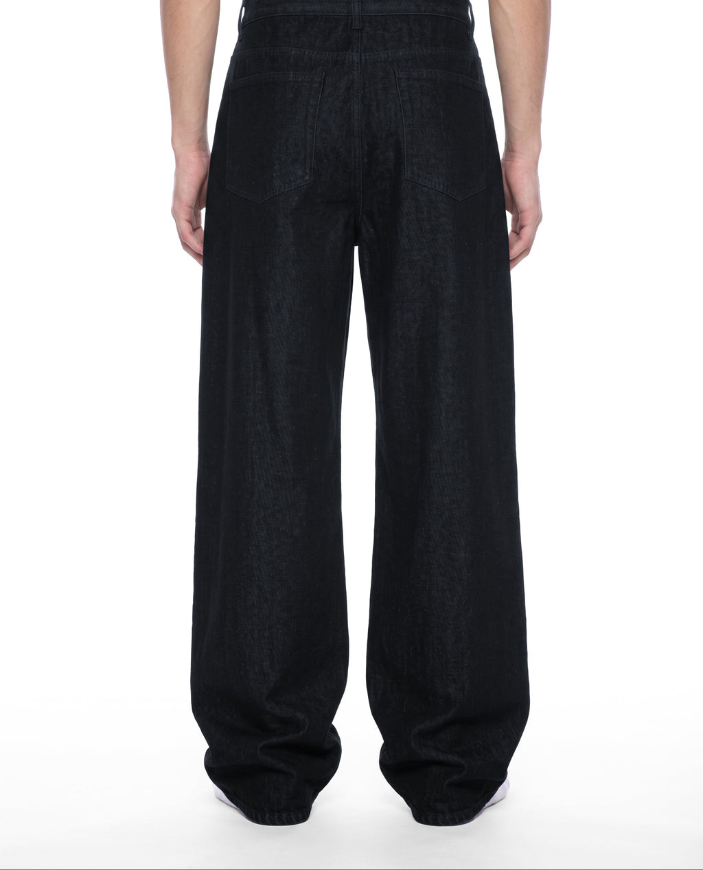 Woven Canvas Wide-Leg Trouser