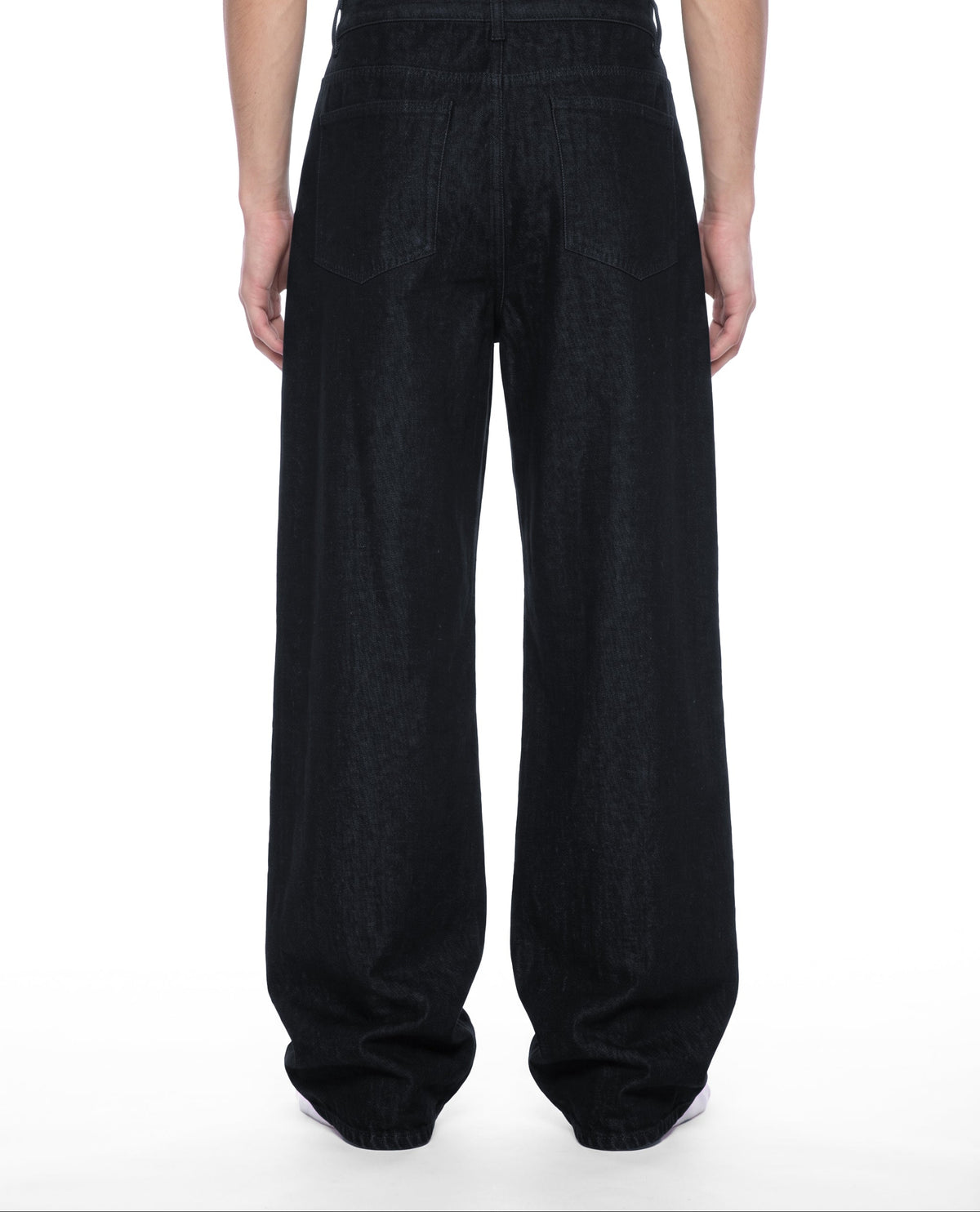 Woven Canvas Wide-Leg Trouser