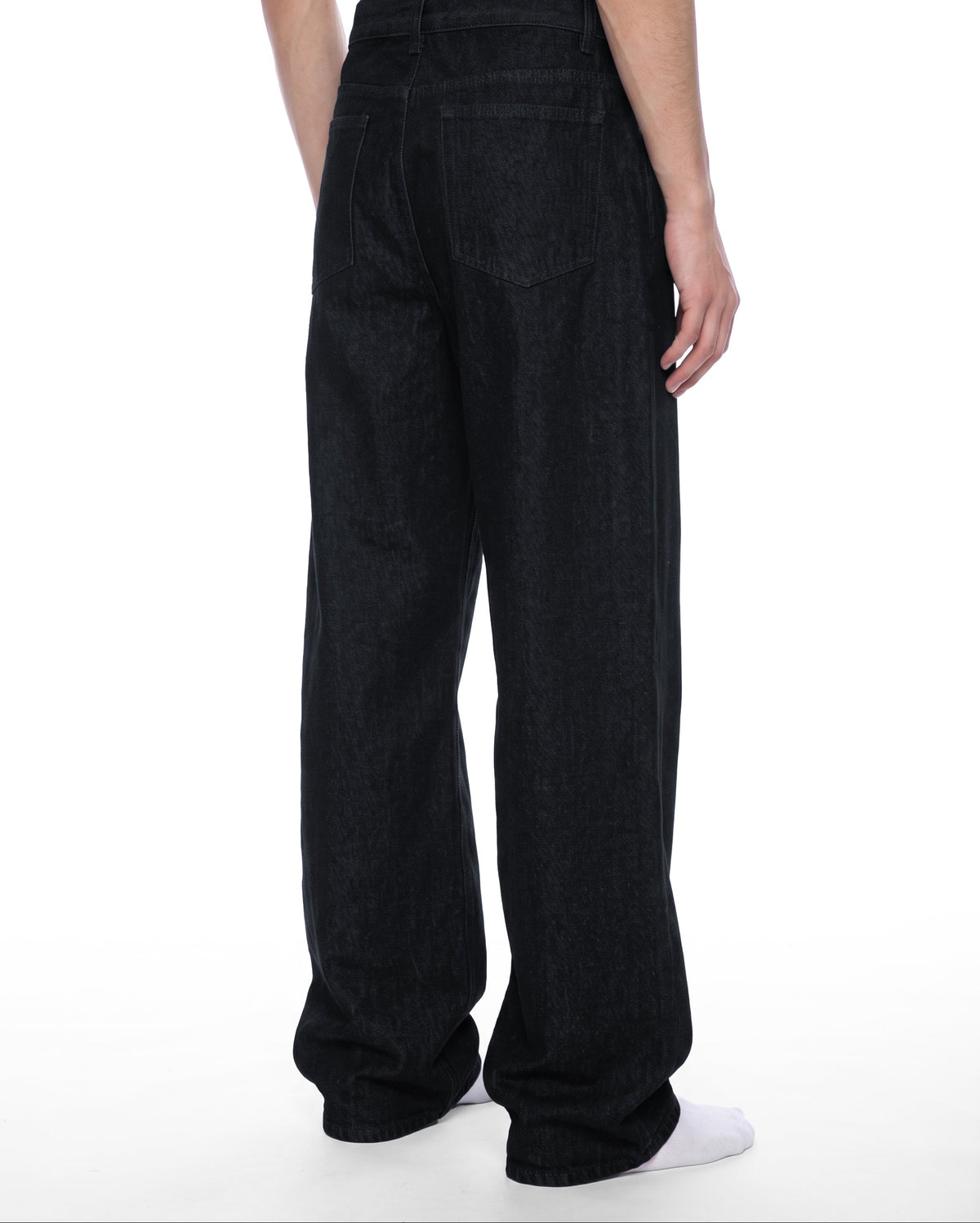 Woven Canvas Wide-Leg Trouser