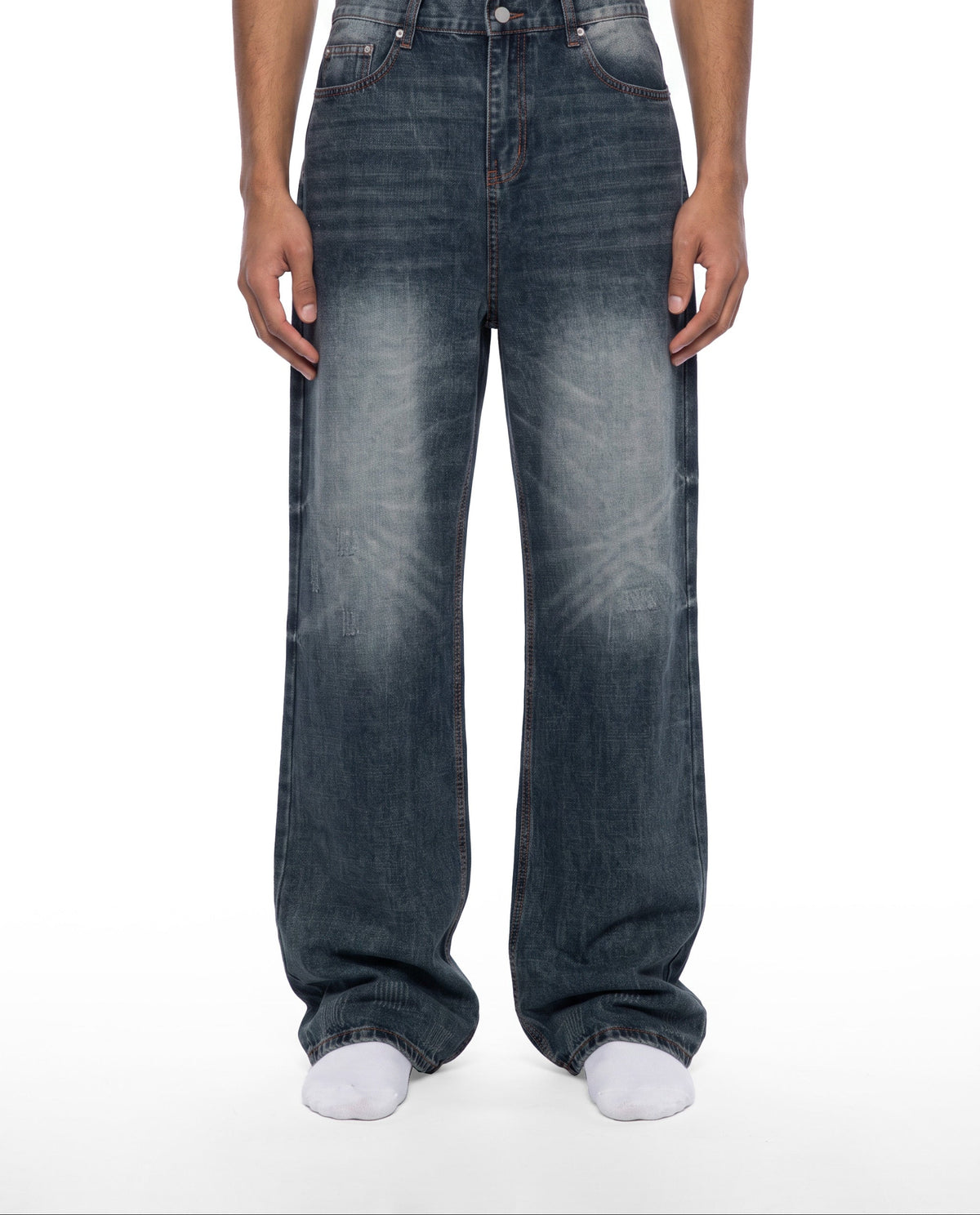 Men's Vintage Wash Denim Jeans
